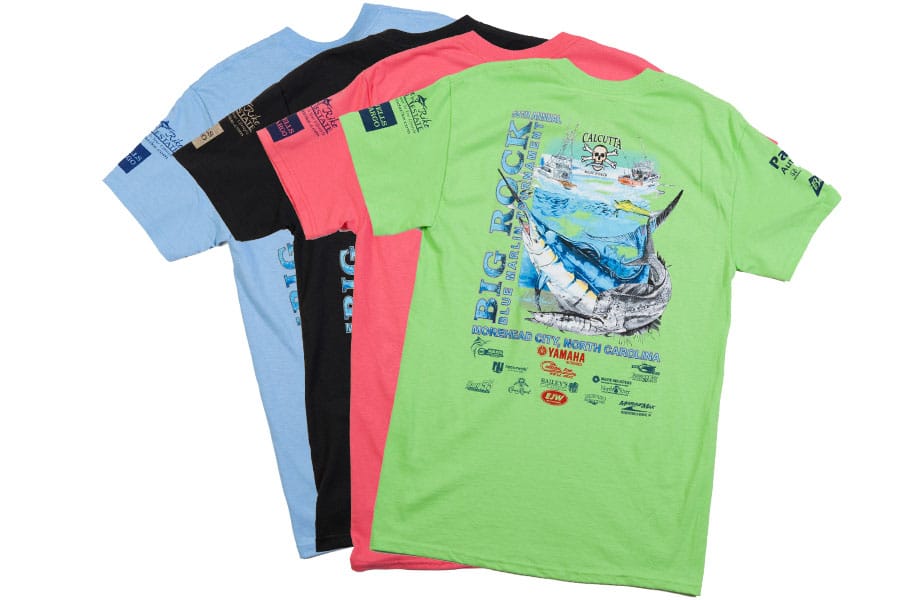 big rock fishing tournament t shirts