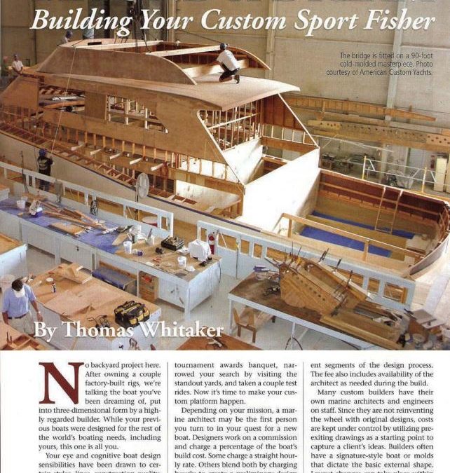 Beyond a Dream: Building Your Custom Sport Fisher